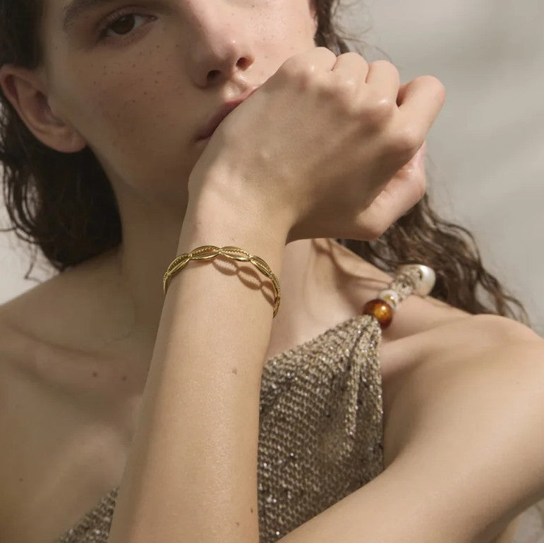 Ocean Series Sea Shell Cuff Bangle